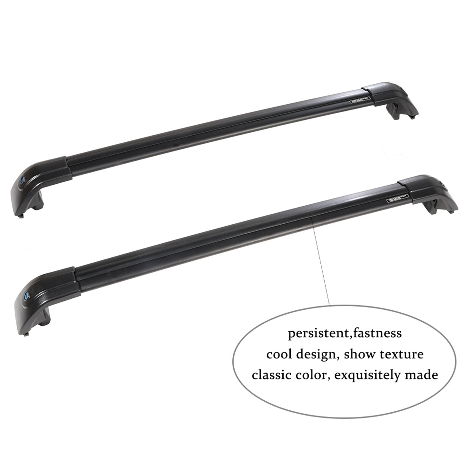 Roof Rack Cross Bar For 2015-2022 Kia Sorento Black Luggage Carrier 6B93BC-57