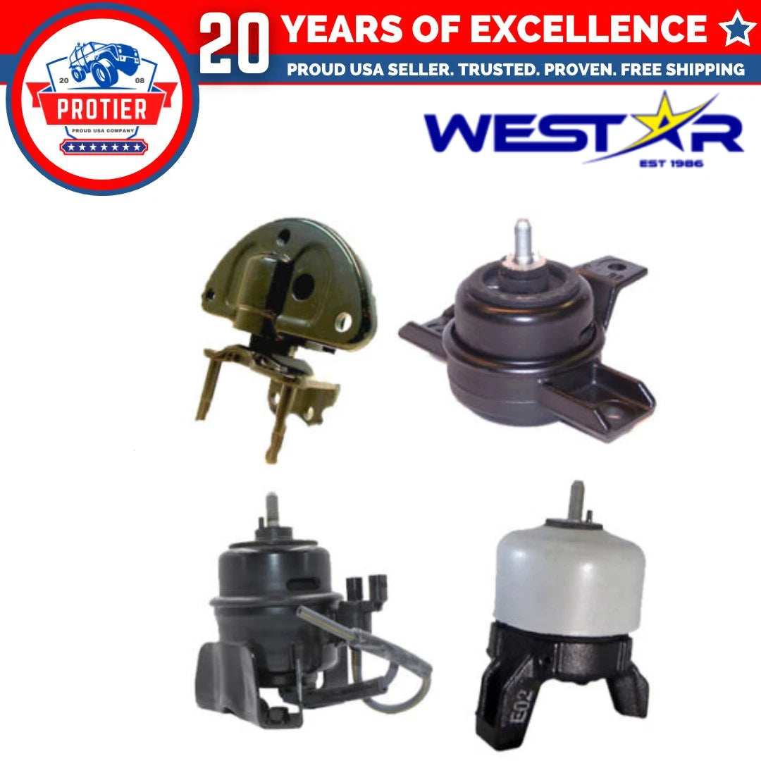 Motor & Trans Mount 4PCS Set 07-12 Compatible for Hyundai Veracruz 3.8L-V6 6B93BC-57