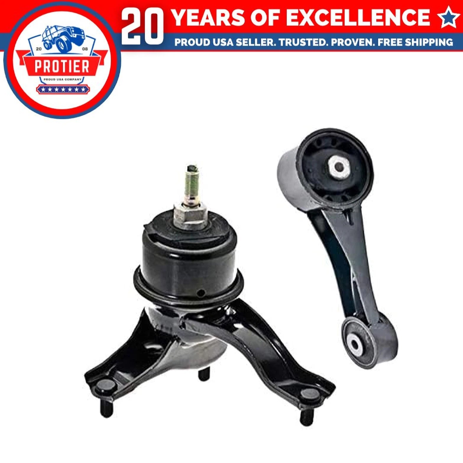 Front Right Motor & Torque Strut Mount 2PCS Set Compatible for 11-14 Toyota 6B93BC-57
