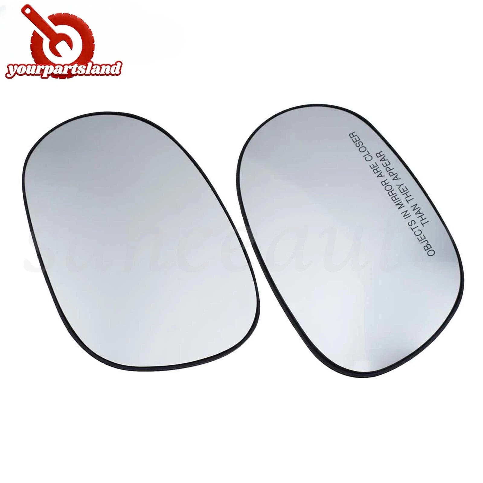 2PCS Pair Heated Mirror Glass Rearview Mirror Lens for Dodge Challenger 08-22 6B93BC-57