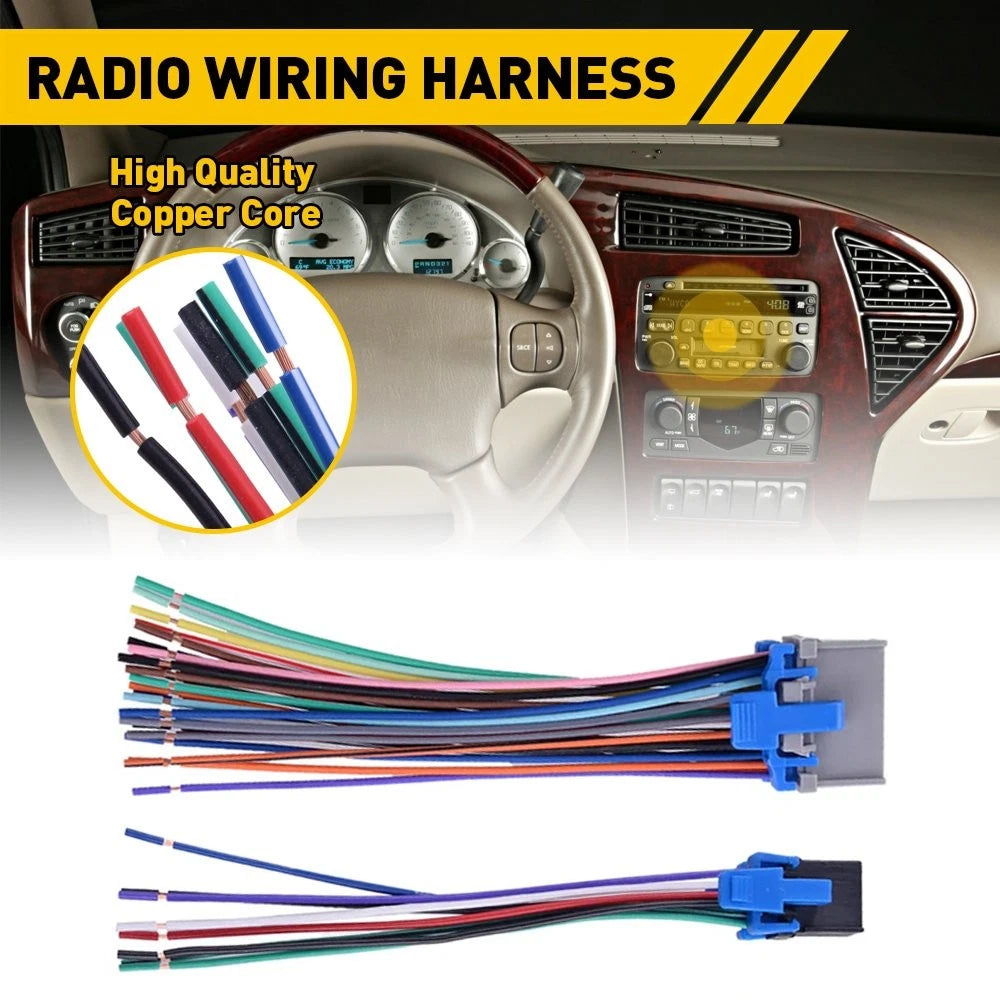 Factory Radio Reverse Stereo Wiring Harness Adapter For 2000-up GM Installtion 6B93BC-57
