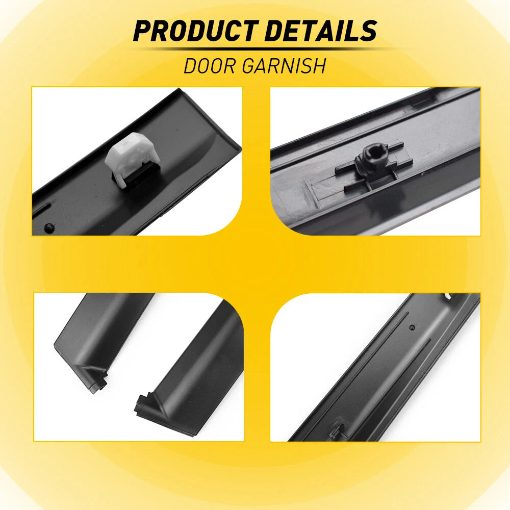 For 92-95 Honda Civic 2 3 dr LH&RH Door Garnish Trim Pillar Sash Set US 6B93BC-57