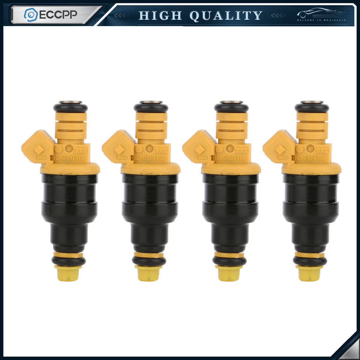 4 Fuel Injectors For Volvo 960 2.9L 1992-1994 Peugeot 505 2.2L 2.8L 1987-1988