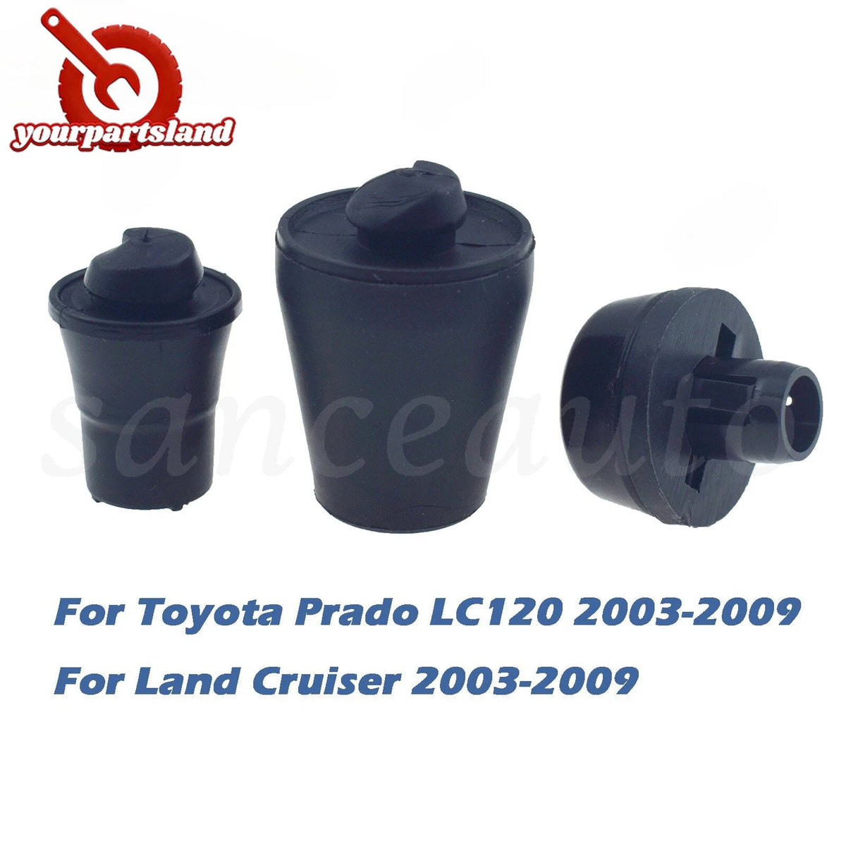For 03-09 Toyota Land Cruiser Prado LC120 Rear Tailgate Rubber Block Door Damper 6B93BC-57