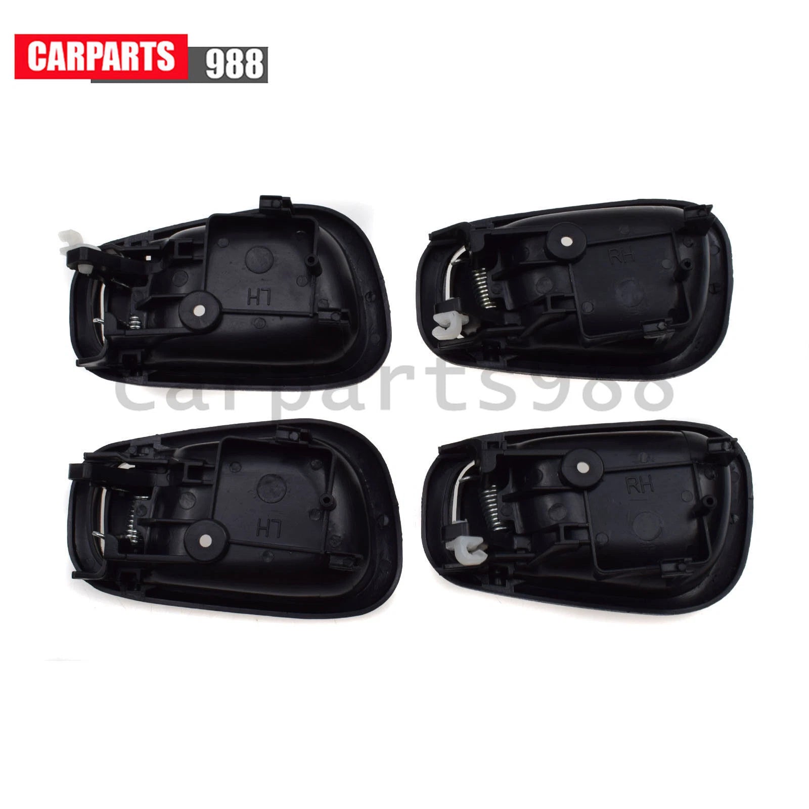 8Pcs Outer & Inner Door Handle Black For 1998-02 Toyota Corolla Prizm 6921002040 6B93BC-57