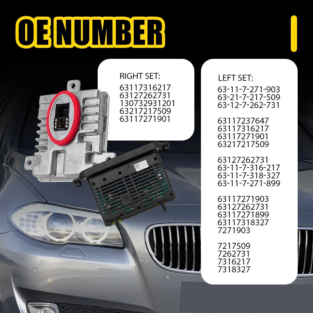 Xenon Ballast Bulb LED Module Diode Kit L+R For BMW 5 Series 528i 535i 2011-13 A 6B93BC-57