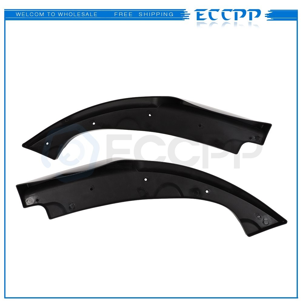 Fits 16-18 Honda Civic 2x Glossy Black Rear Bumper Lip Diffuser Splitter 6B93BC-57
