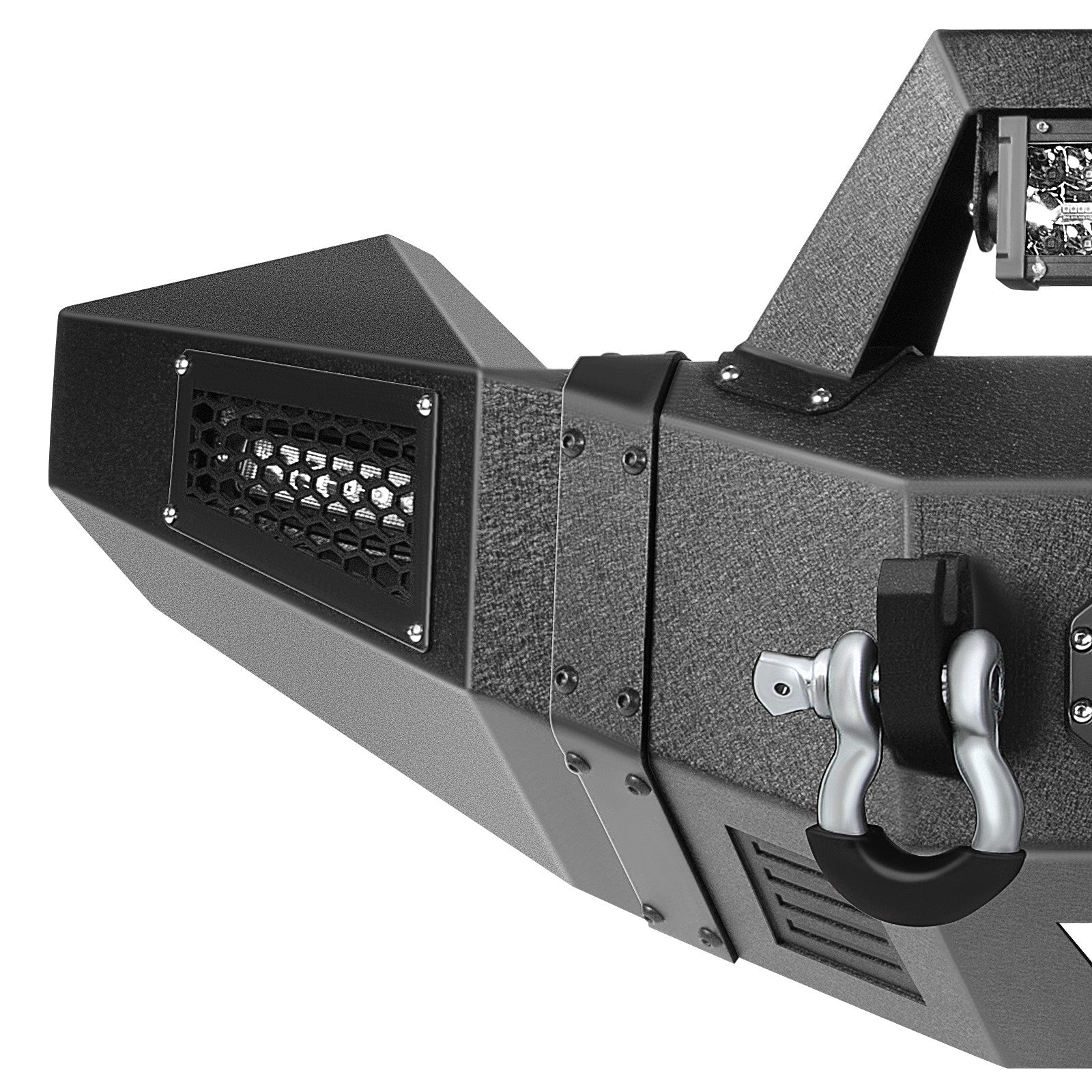 ECCPP Steel Front Bumper w/ Winch Plate & Fog Light For 2013-2018 Dodge Ram 1500 6B93BC-57