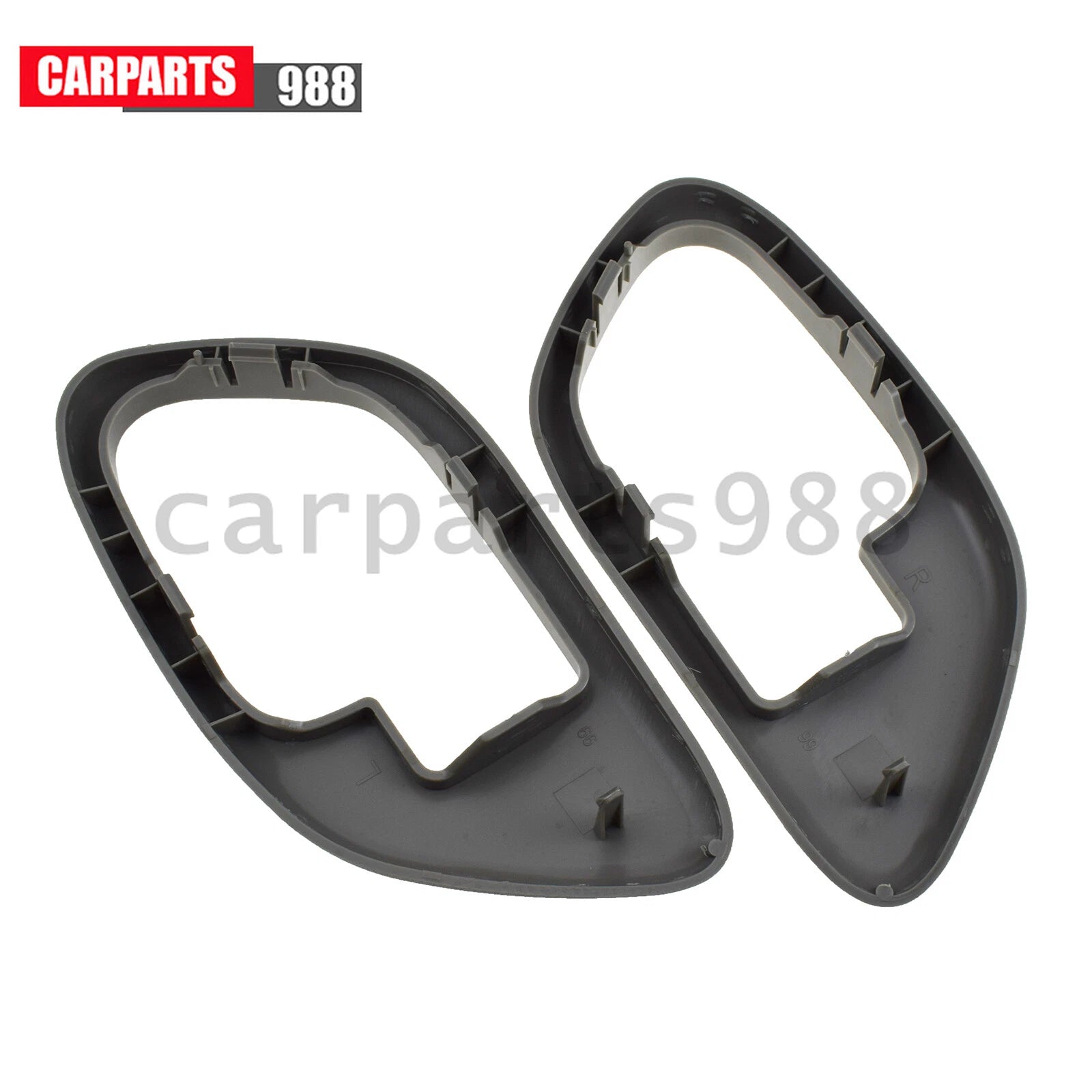 2Pcs Left &Right Interior Door Handle Bezel Gray For Chevy GMC C1500 C2500 K1500 6B93BC-57
