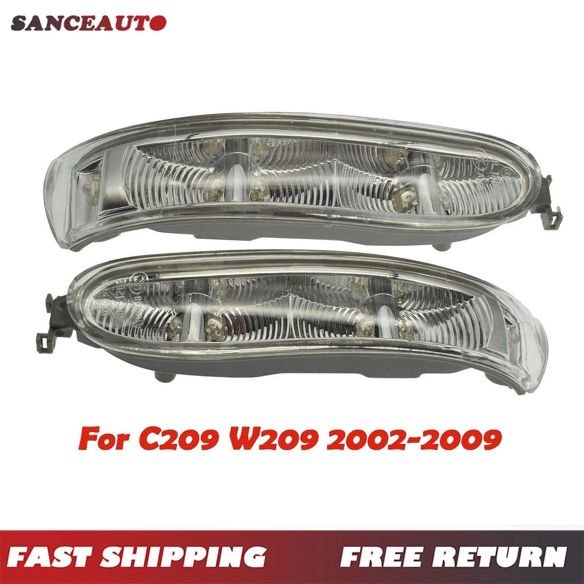 Left Right Mirror Turn Signal Light Lamp for Mercedes-Benz W209 C209 2308200721 6B93BC-57