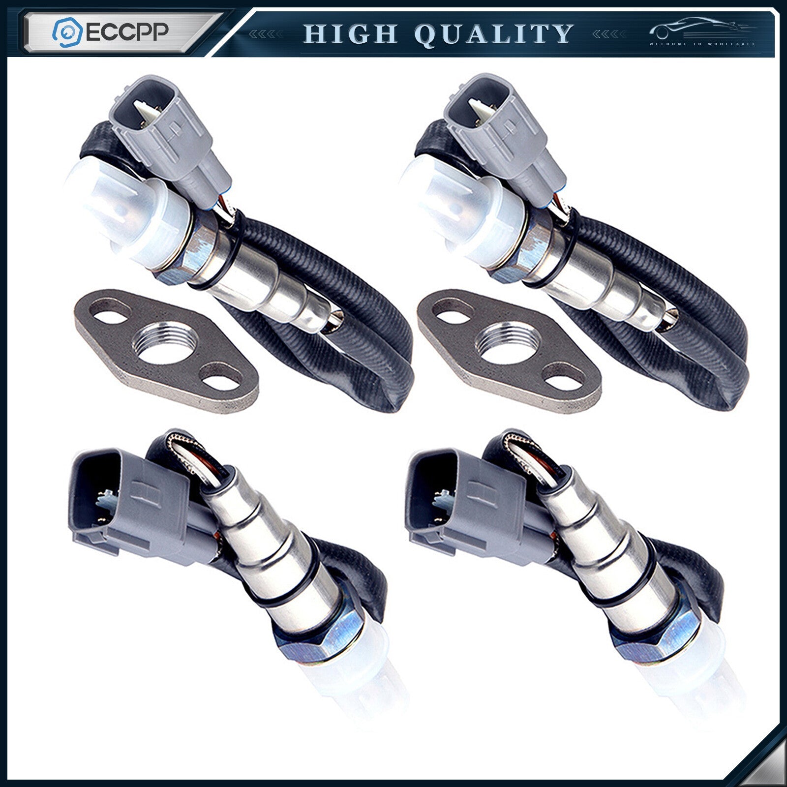 4pcs Upstream & Downstream 02 O2 Oxygen Sensor for 2001-2004 Toyota Sequoia 4.7L 6B93BC-57