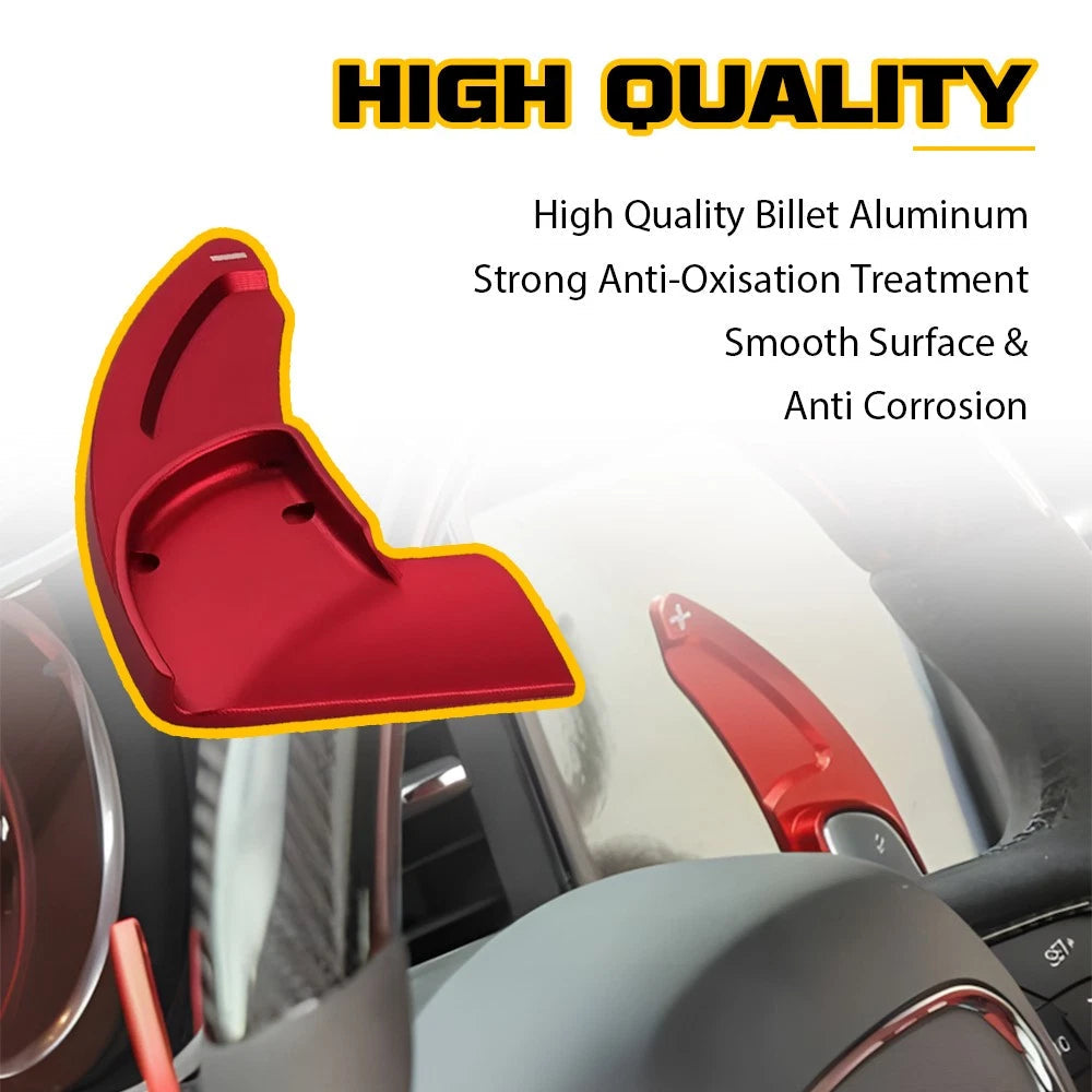 For 2014-2021 Jeep Grand Cherokee Steering Wheel Paddle Shifter Cover Aluminum A 6B93BC-57