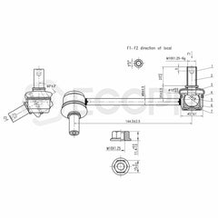 Fits 2003 2004 2005 Acura MDX & Honda Pilot Front & Rear Sway Bar Links Kit x4 6B93BC-57
