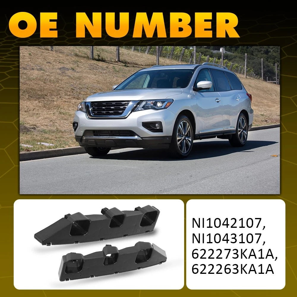 FOR 2013-20 Nissan Front Pathfinder Left & Right Outer Bumper Cover Bracket EOA 6B93BC-57