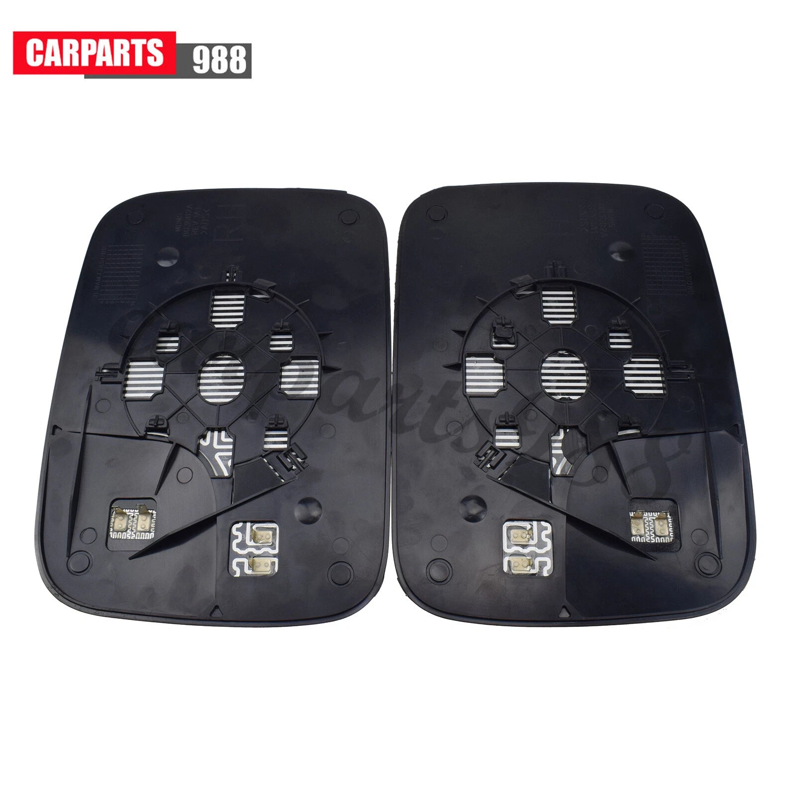 Left Right Door Mirror Glass Power Heated for 2005-2009 Dodge Ram 1500 2500 3500 6B93BC-57