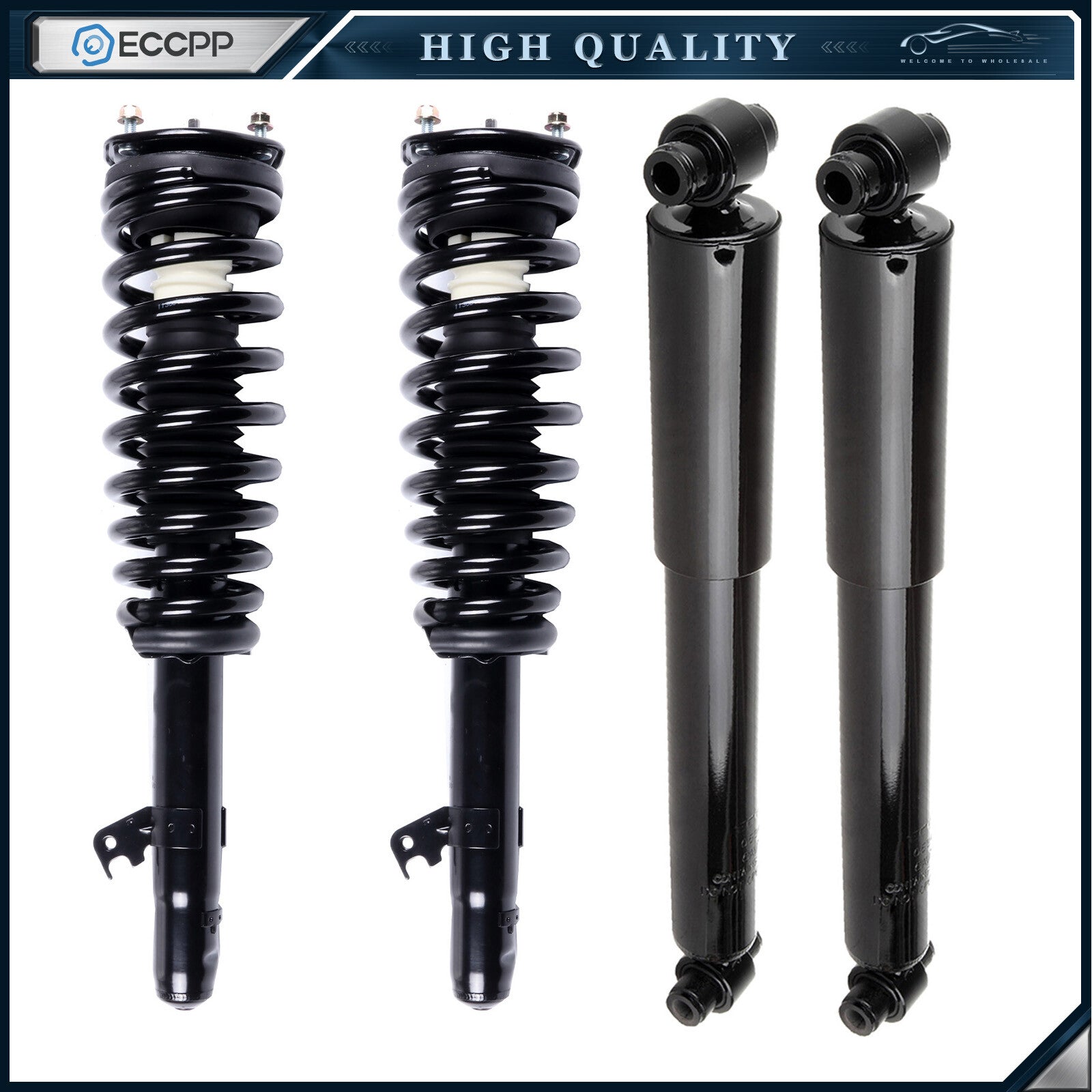 For Ford Fusion & Mercury Milan 4 Front Complete Struts Suspension & Rear Shocks 6B93BC-57