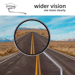 Chrome Motorcycle Rearview Mirrors For Honda CB 350 450 500 550 600 650 750 900