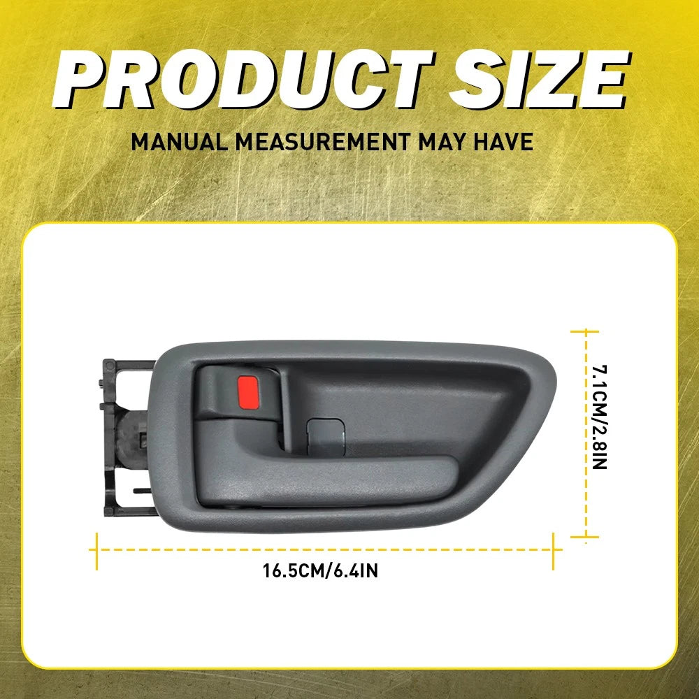 4x Door Handle Interior Gray For 2004-2006 Toyota Tundra Pickup Crew Cab ONLY EA 6B93BC-57