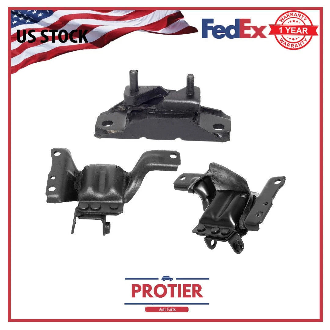 Engine & Trans Mount Set 3PCS for Ford Crown Victoria Lincoln Passenger Mercury 6B93BC-57
