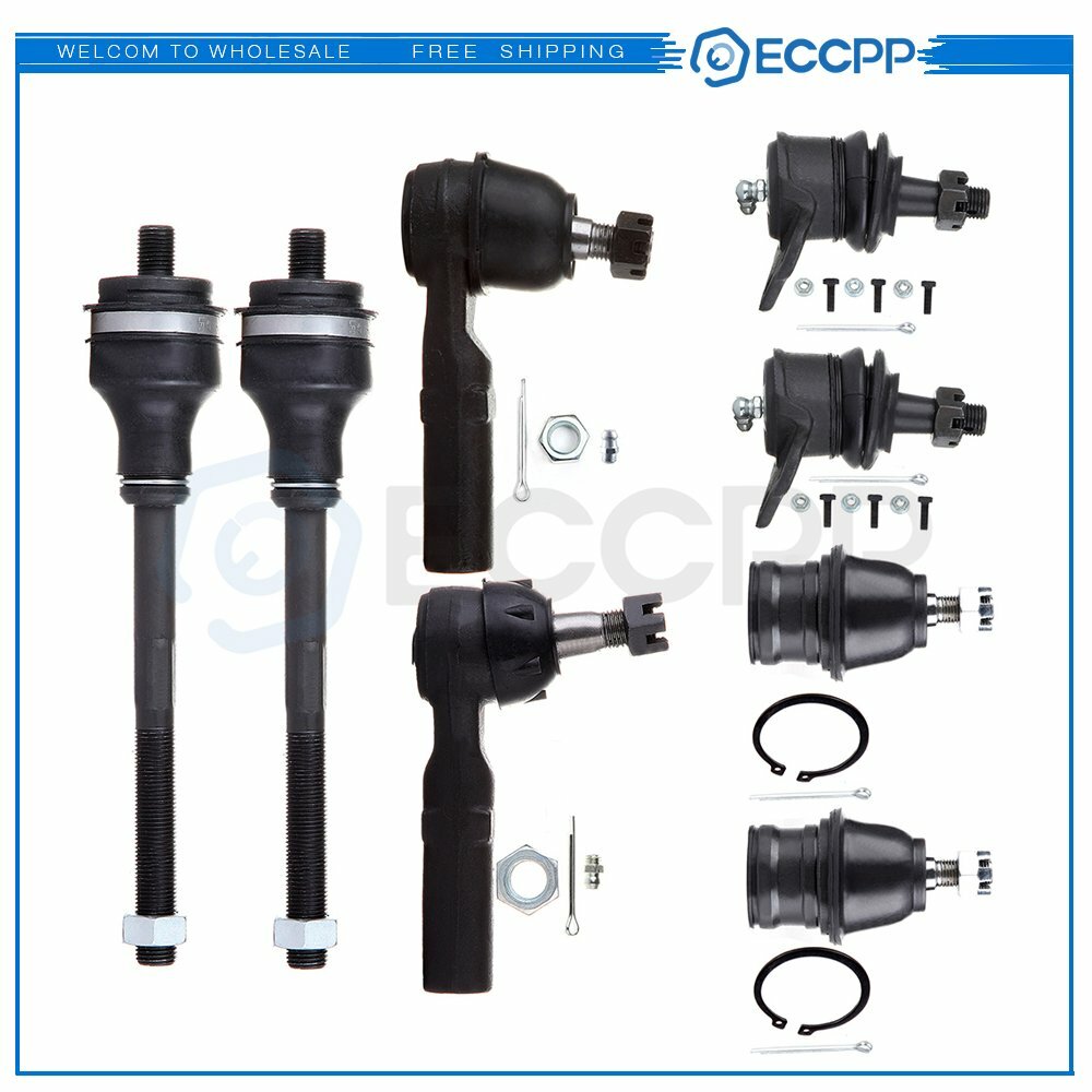 8PCS Front Ball Joints Tie Rods Steering Part For Dodge Durango 4WD 1998-1999 6B93BC-57