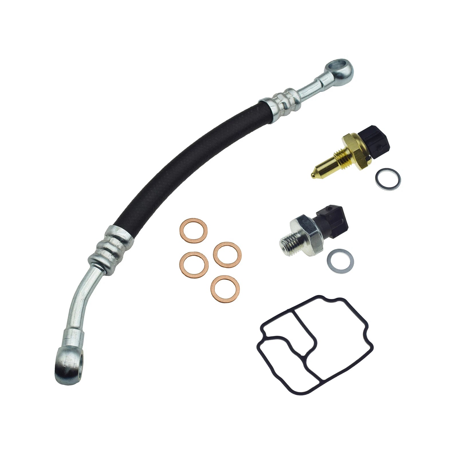 Engine Oil Filter Housing Gasket Sensor Kit For BMW E46 E39 E53 E85 325Ci 530i 6B93BC-57