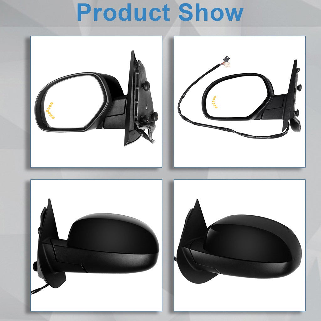 Power Mirrors For 07-13 Chevy Silverado 1500 Heated w/ Memory Signal Light 6B93BC-57