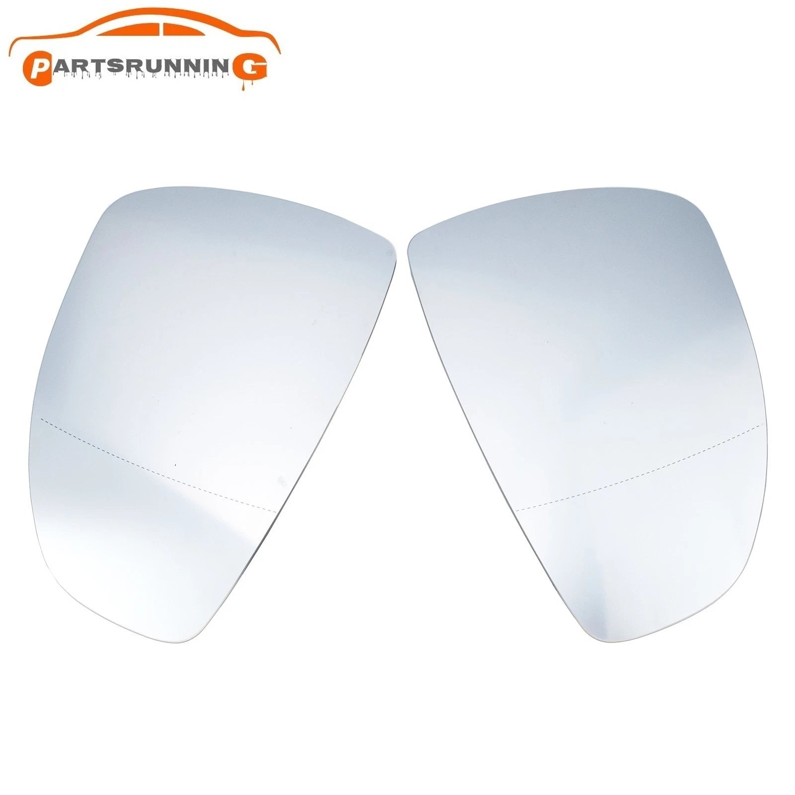 Pair Rearview Mirror Glass Heated for AUDI R8 2007-2015 TT 2006-2014 8J0857535D 6B93BC-57