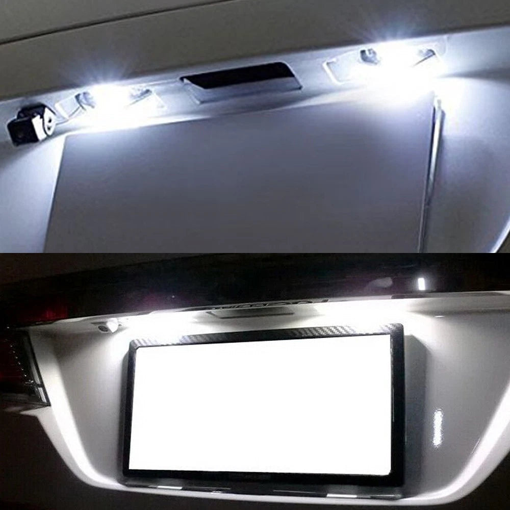 Exact Fit White 18-LED Plate License Light Lamps For Civic Honda Fit CR-V, etc 6B93BC-57