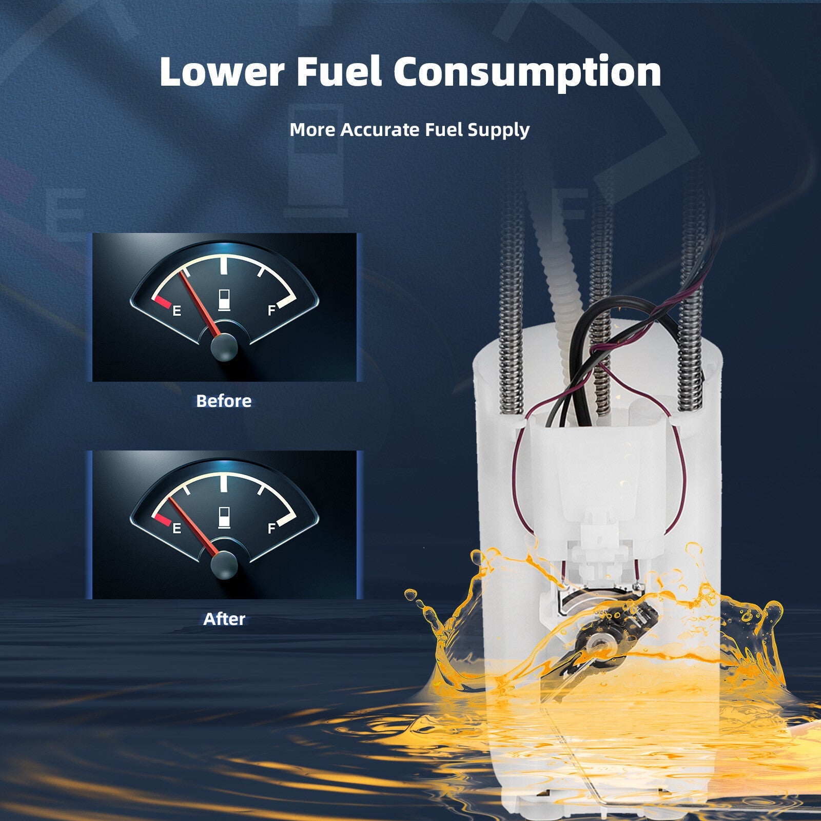 Fuel Pump Assembly For Chevy S10 GMC Sonoma Isuzu Hombre Pickup V6 4.3L E3952M 6B93BC-57