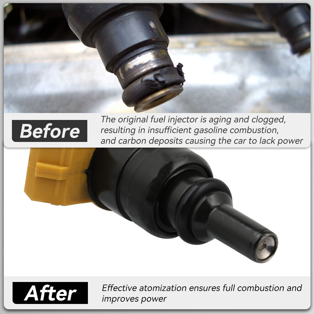 For Kia Rio 1.6L 2003-2005 Rio 1.5L 2001-2002 0K30E13250 4pcs Fuel Injectors 6B93BC-57