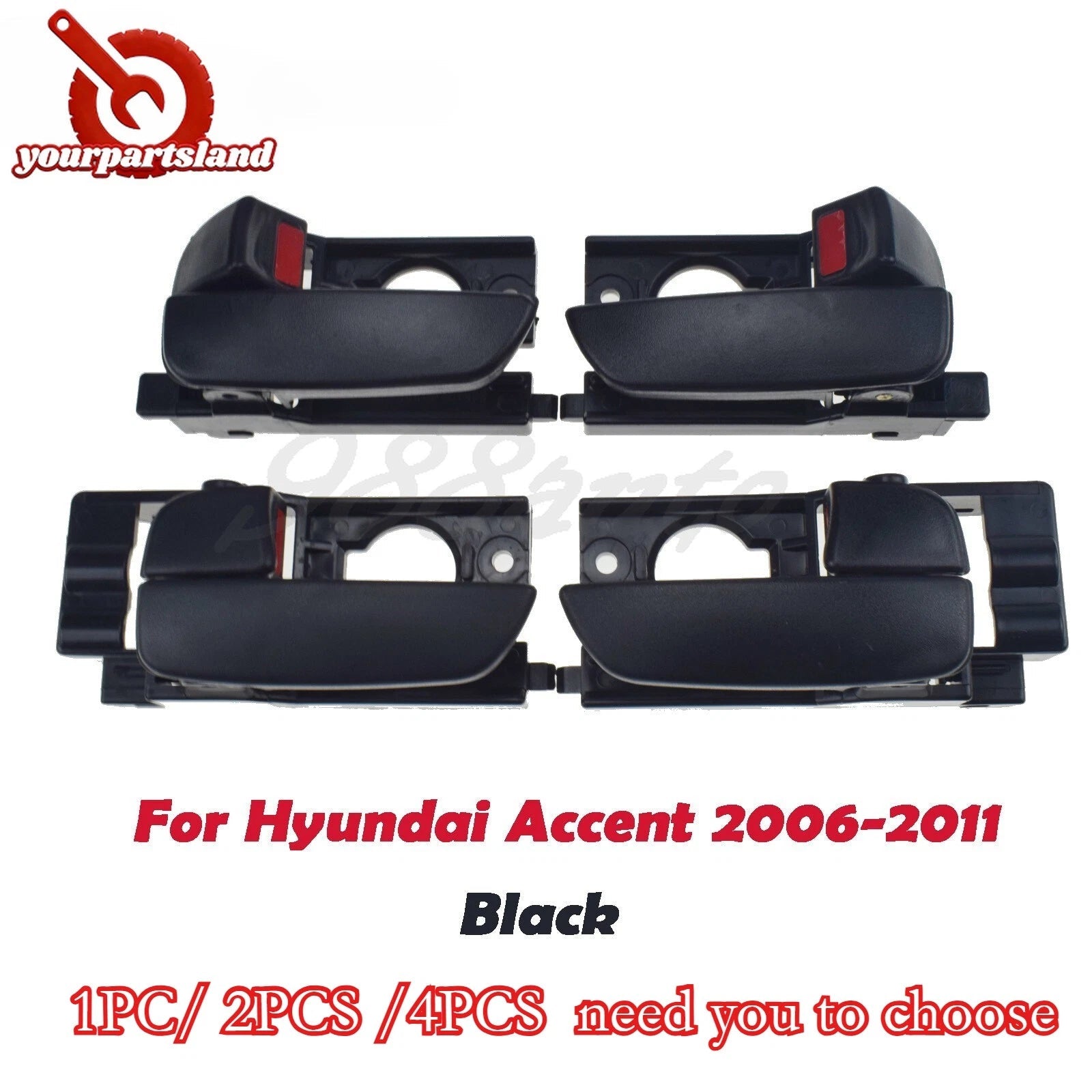 Front Rear Inner Inside Door Handle LH / RH For Hyundai Accent 1.6L 2006-2011 6B93BC-57