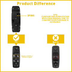 Driver Passenger Power Window Switch For Chrysler Town Country 2014 3.6L V6 EOA 6B93BC-57
