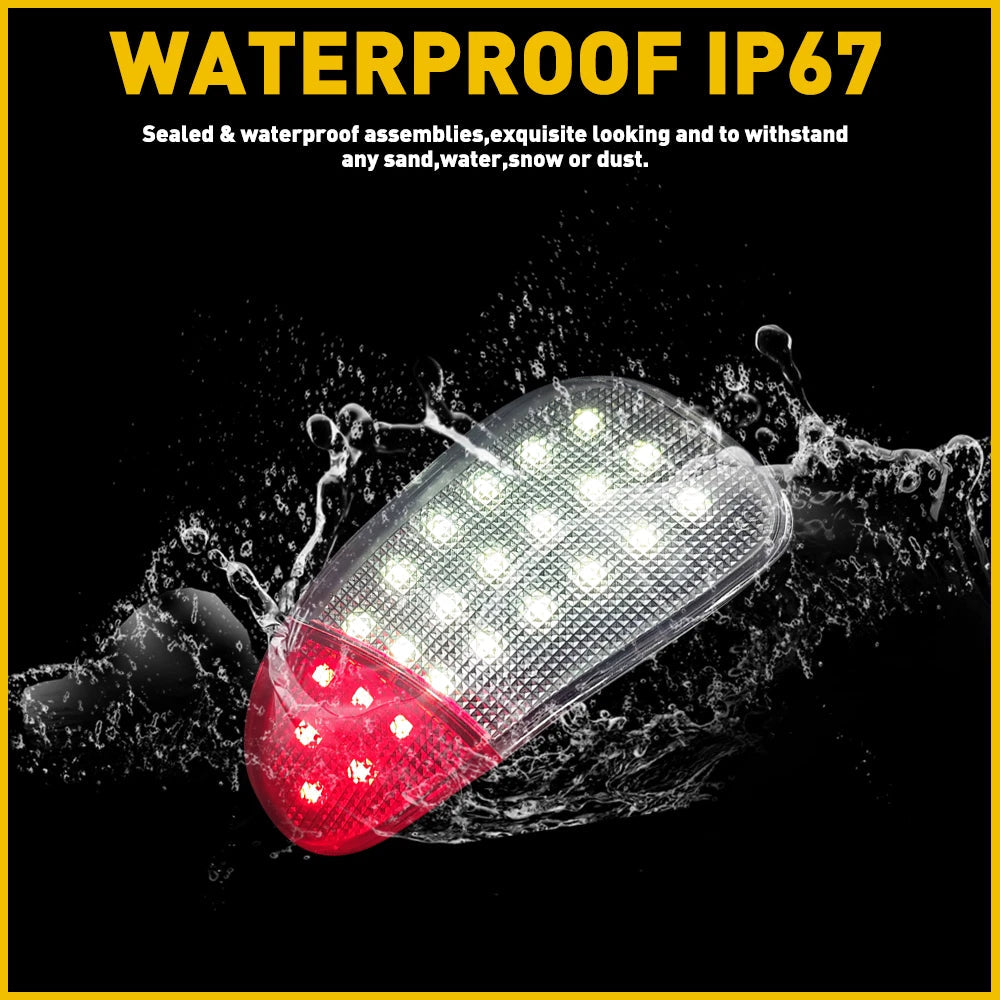 2x LED Interior Door Panel Courtesy Light Lamp For 1997-2003 Ford F150 F250 EOA 6B93BC-57