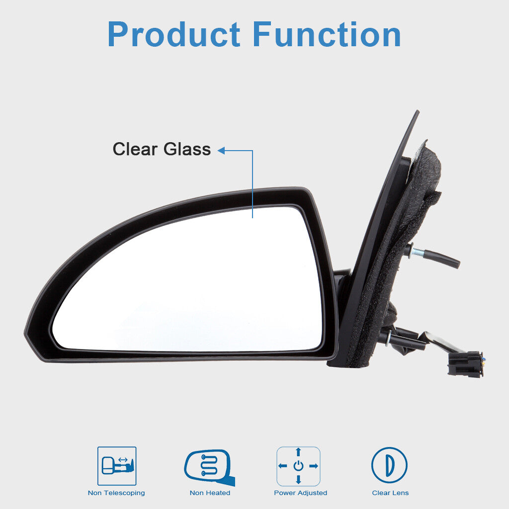 Power Driver LH Side View Mirror For 06-15 Chevrolet Impala Unfolding Left 6B93BC-57