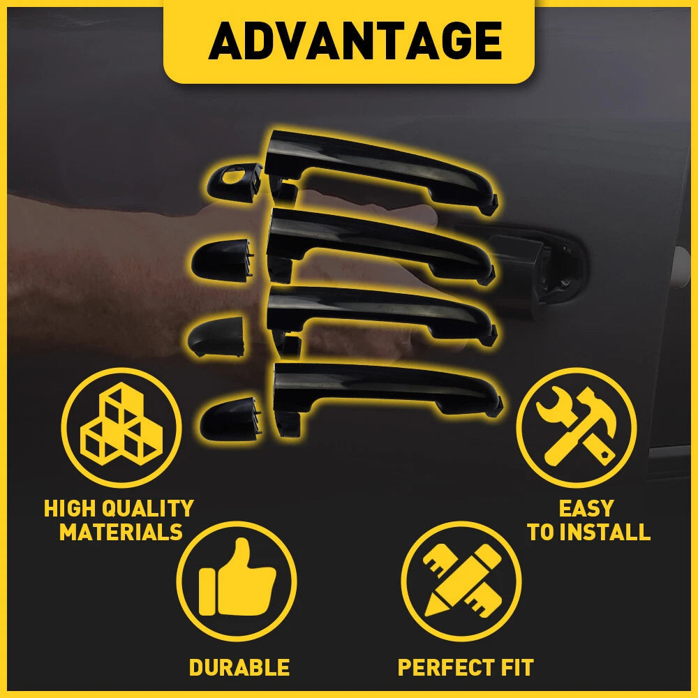 4PCS Front Rear Outside Door Handles For Hyundai Sonata 2006 07 2008 09 2010 EOA 6B93BC-57