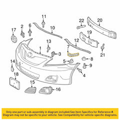 2x Bumper Bracket For 2007-2011 Toyota Camry of Set 2 Front Left & Right Side 6B93BC-57