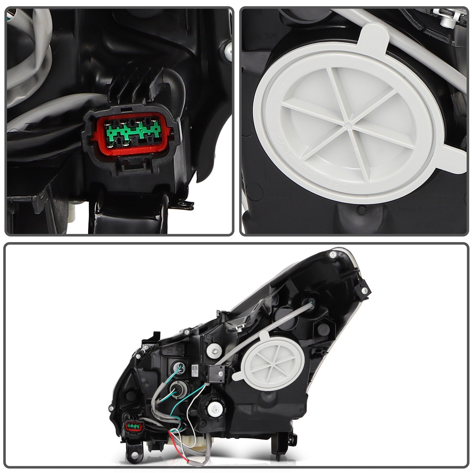 Headlights Assembly For Infiniti G37 2010 2011-2013 G25 2011-2012 Left+Right 6B93BC-57