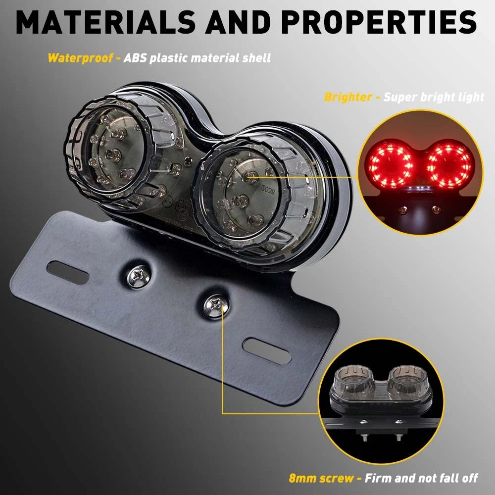 For Honda Shadow VLX 600 VT750 1100 Dual Rear LED Turn Signals Brake Tail Light 6B93BC-57