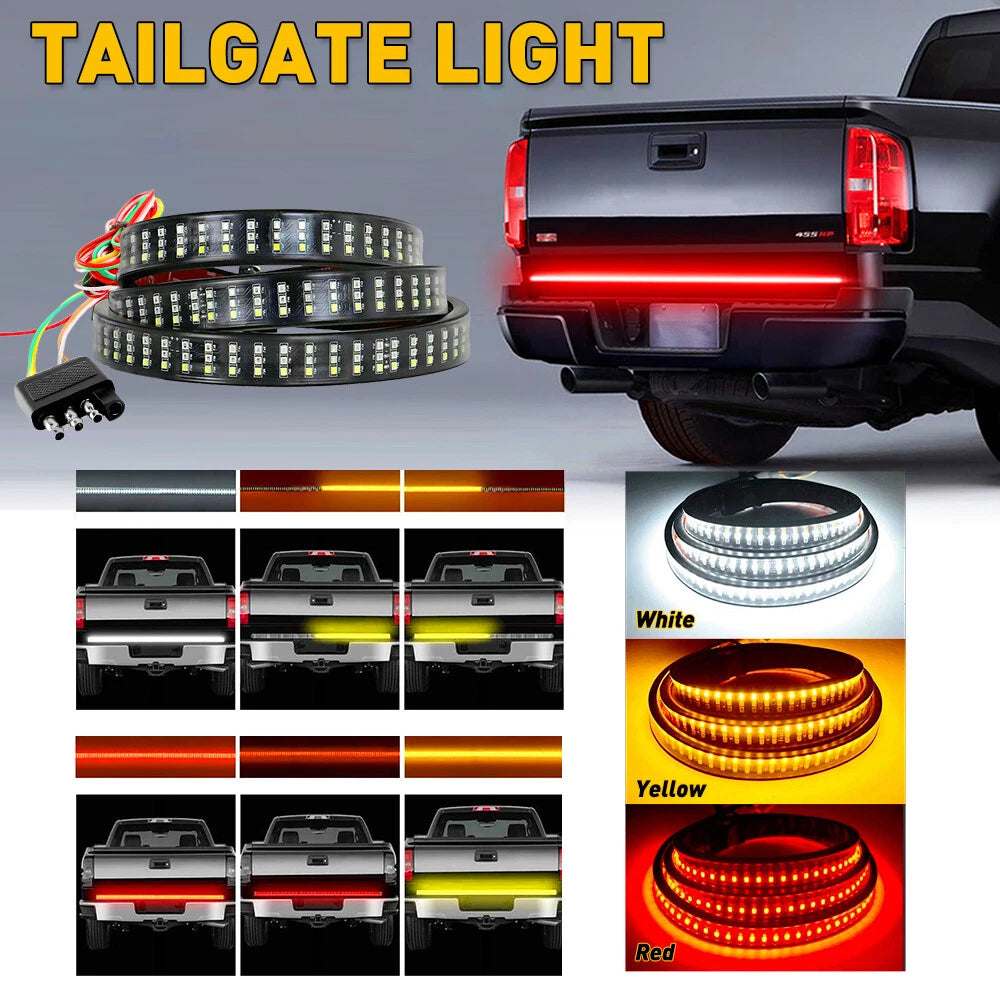 48'' 6 Function LED Strip Truck Rear Tailgate Light For Bar GMC SIERRA 1500 2500 6B93BC-57