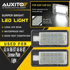 LED License Plate Light For Audi A3 A4 S3 S4 A6 S6 Q7 RS4 CANBUS Error Free USEA 6B93BC-57