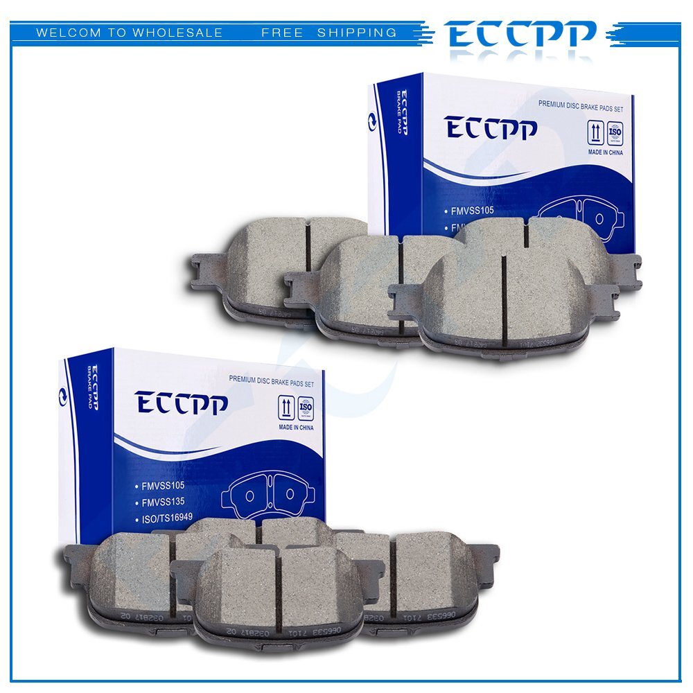 Front And Rear Ceramic Brake Pads Kit For Scion tC 2005 2006 2007 2008 2009 2010 6B93BC-57