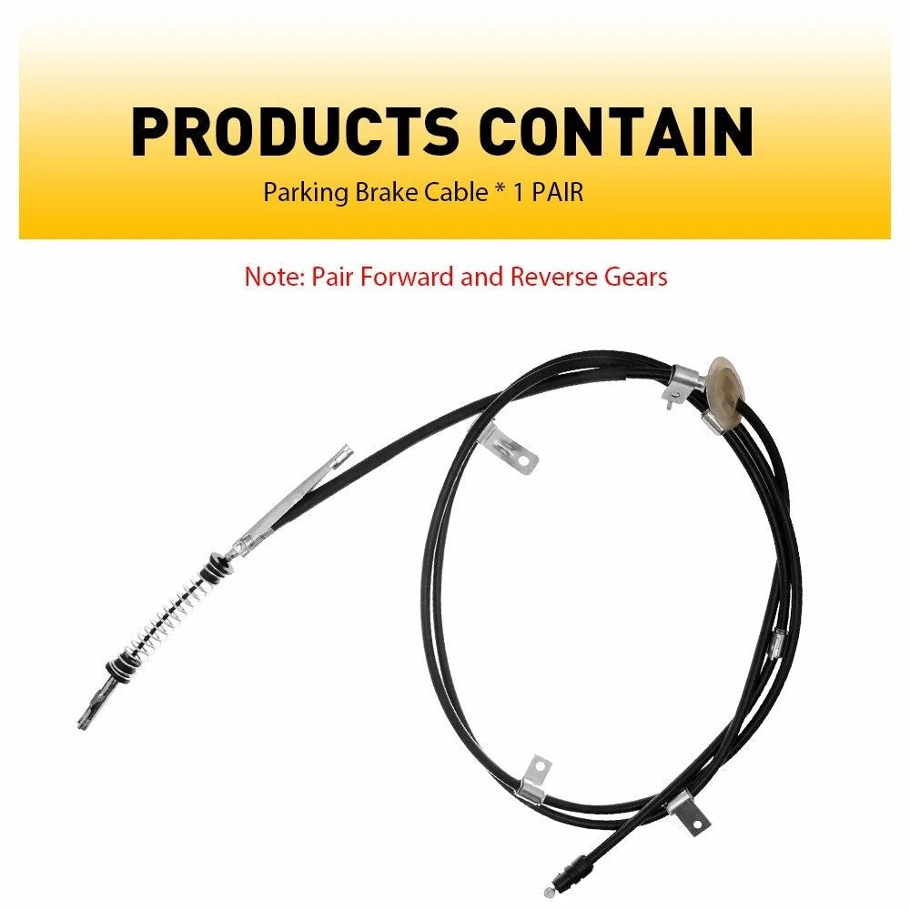 2x Rear Hand Park Brake Cable Fit 2011 2012 13-20 Jeep Grand Cherokee 52124961AH 6B93BC-57