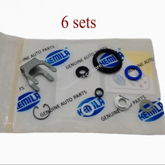 6Set Fuel Injector O-Ring Retainers Seals Kit For 12-21Mercedes C300 2.0L 3.0L 6B93BC-57