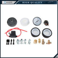 12V 200 Psi Air Compressor 5 Gal Air Tank Onboard System Kit For Train Horn Boat 6B93BC-57