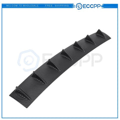 34" x 6" Rear Shark Fin Bumper Diffuser Carbon Fiber Pattern Appearance 6B93BC-57