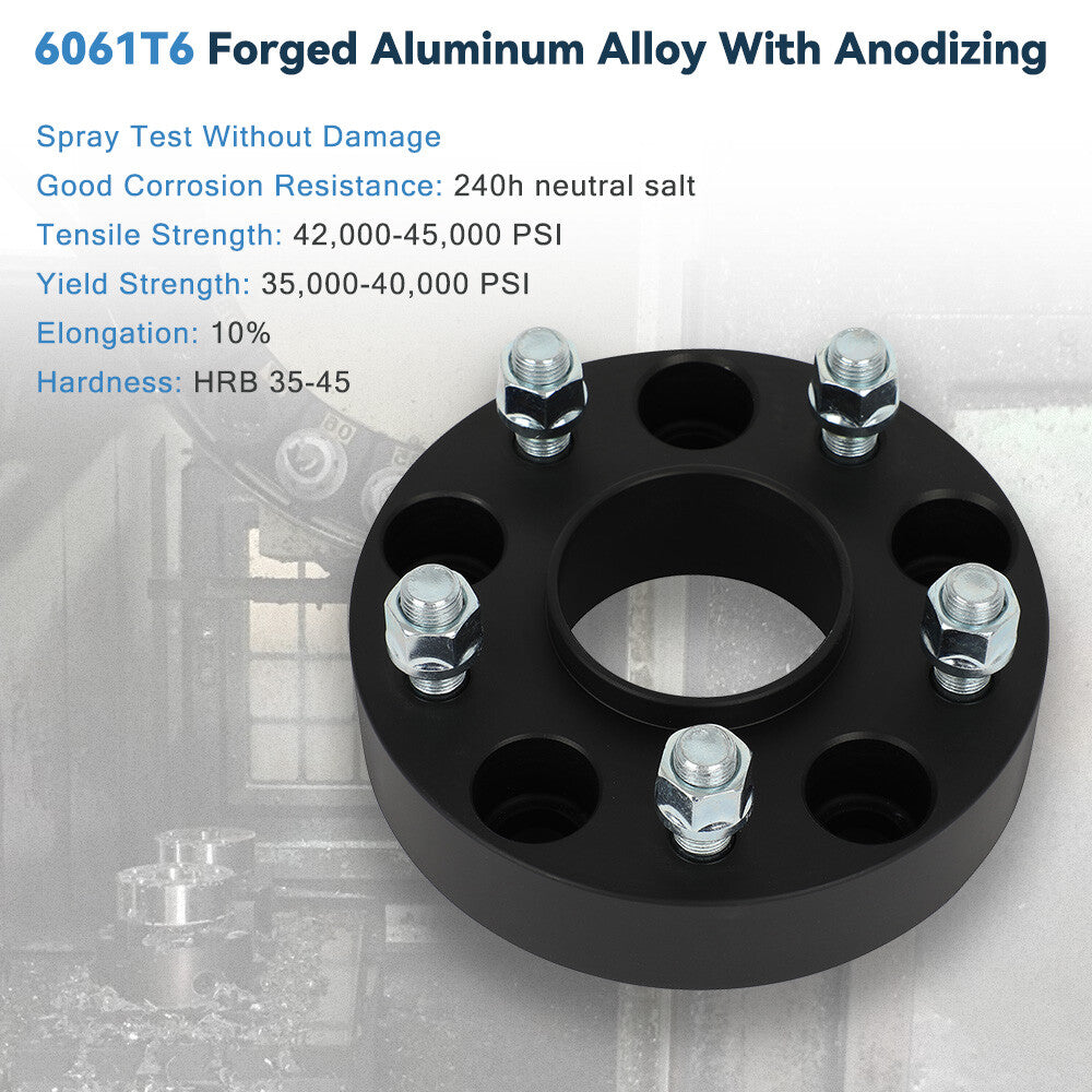 2P 1.5" 5x5 5X127 Hubcentric Wheel Spacers 14x1.5 For 2018-2025 Jeep Wrangler JL 6B93BC-57