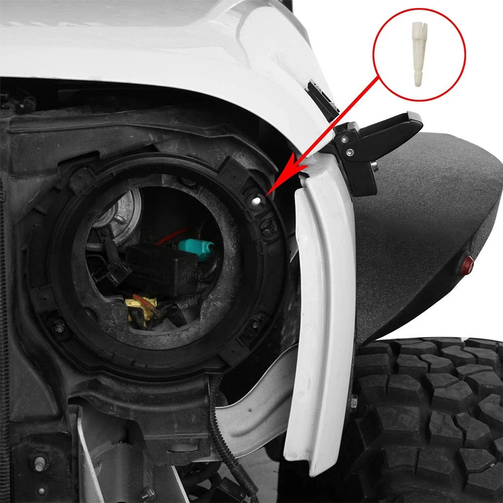 7" Inch LED Headlight Mounting Ring Bracket Adapter Round for Jeep Wrangler JK A 6B93BC-57