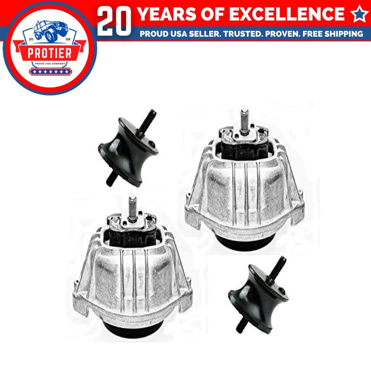 Fits 2008-2013 BMW 1 Series M/135i/135is, 3.0L Turbo Motor & Trans Mount Set 6B93BC-57