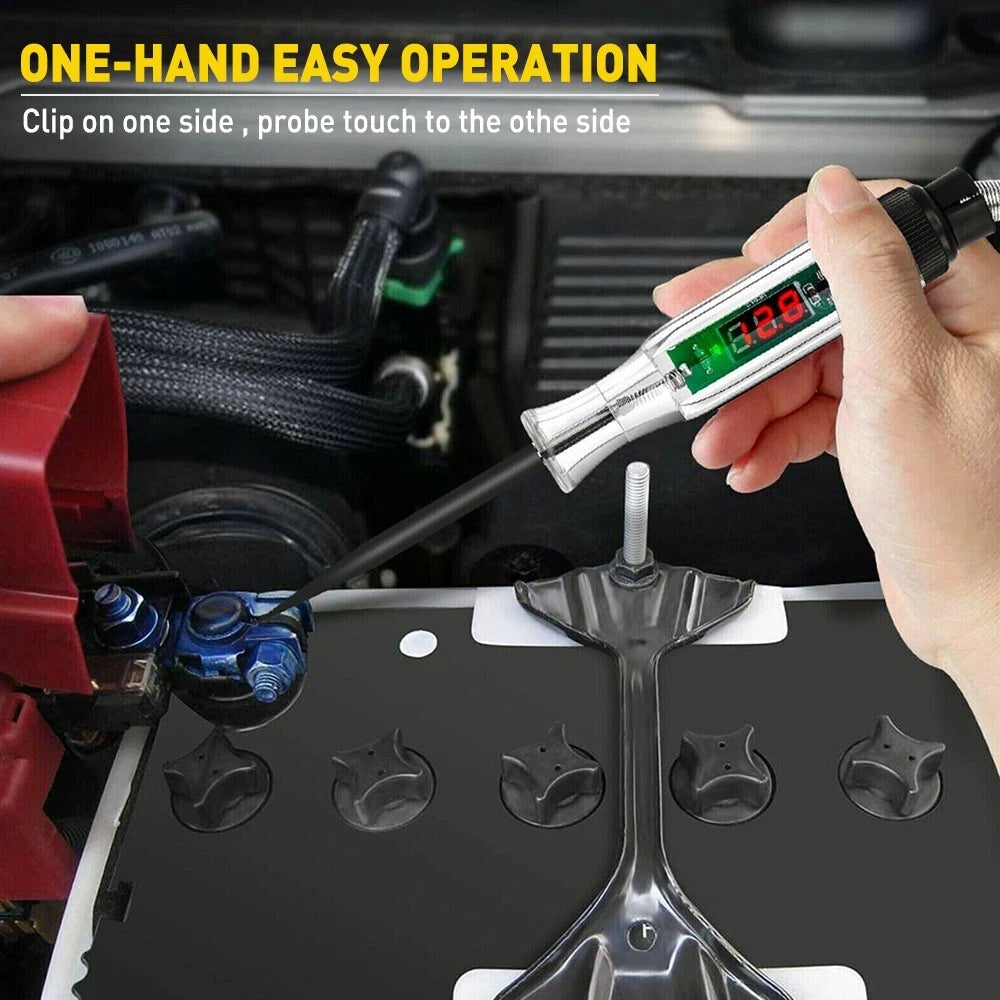 Car Circuit Tester Pen Auto Fuse Test Probe Light Tool For 6V 12V 24V DC Voltage 6B93BC-57