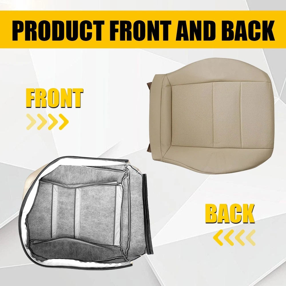 Driver Bottom Leather Seat Cover Tan For Mercedes Benz C250 C300 C350 2008-14 EA 6B93BC-57